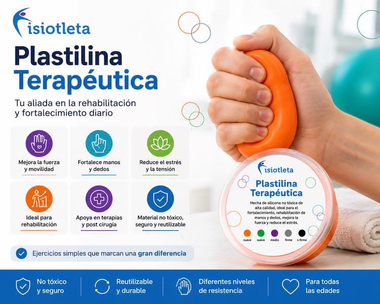 Plastilina Terapéutica para Rehabilitación de Manos y Dedos | Fortalecimiento y Ejercicio Sensorial