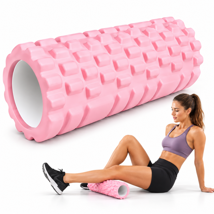 Kit Fitness Octubre Rosa Aro de Pilates + Foam Roller + Mini Bosu Spike
