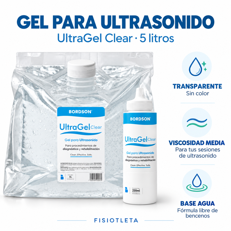 Gel Conductor para Ultrasonido UltraGel Clear 5 L | Fisioterapia