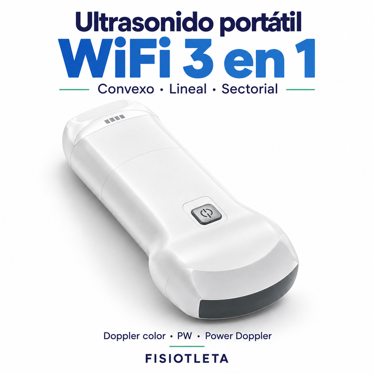 Ultrasonido Portátil WiFi 3 en 1 con Doppler Color | Convexo, Lineal y Sectorial