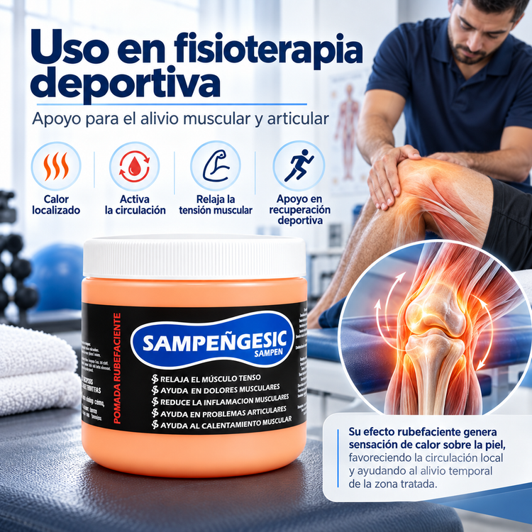 Sampeñgesic Pomada Caliente Tipo Cramer De 125gr 250gr y 500gr