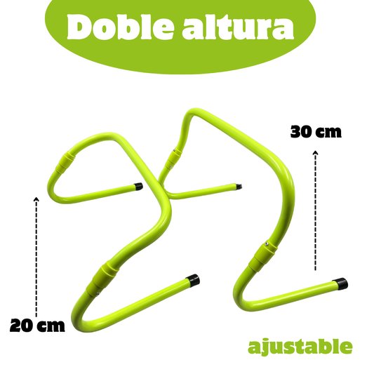 Vallas de entrenamiento de Doble Altura Equipo De Entrenamiento para Futbol + Mochila