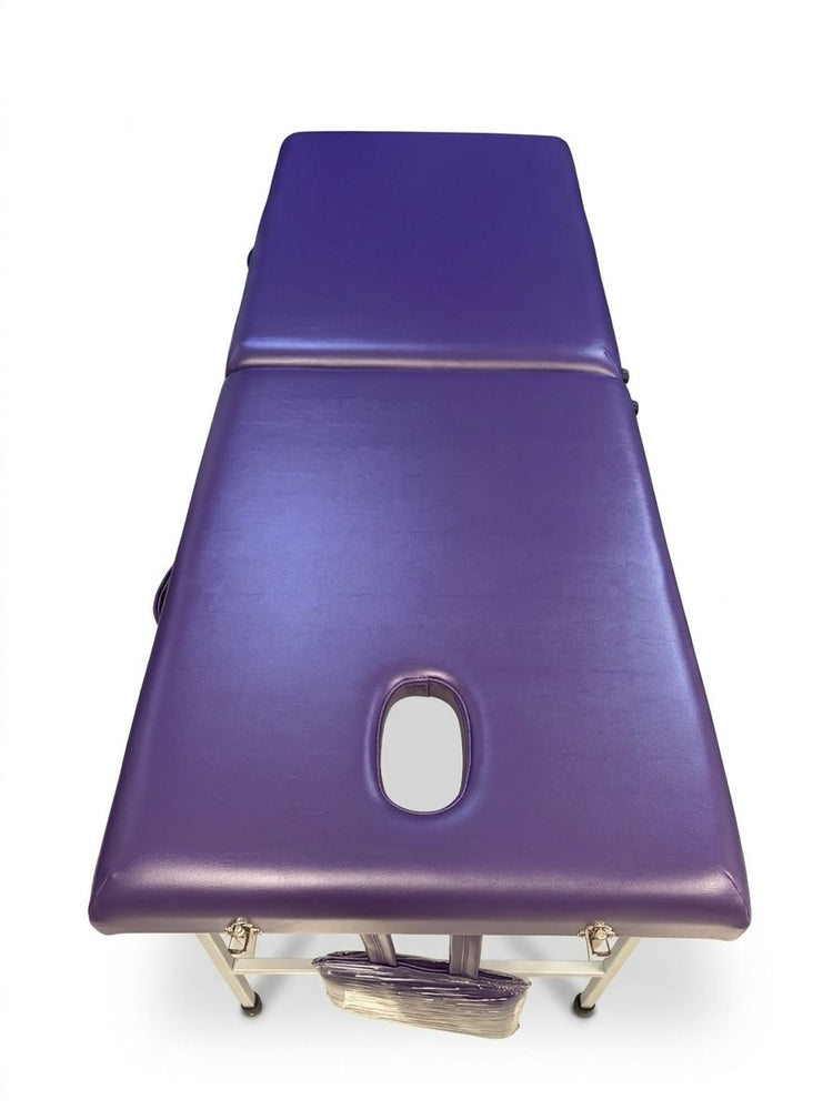 Cama para Fisioterapia Portátil Plegable con Estructura Metálica Camilla para terapia a domicilio