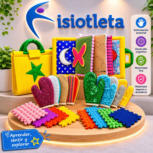 HOT SALE: KIT SENSORIAL TAPETE+MALETIN+GUANTES