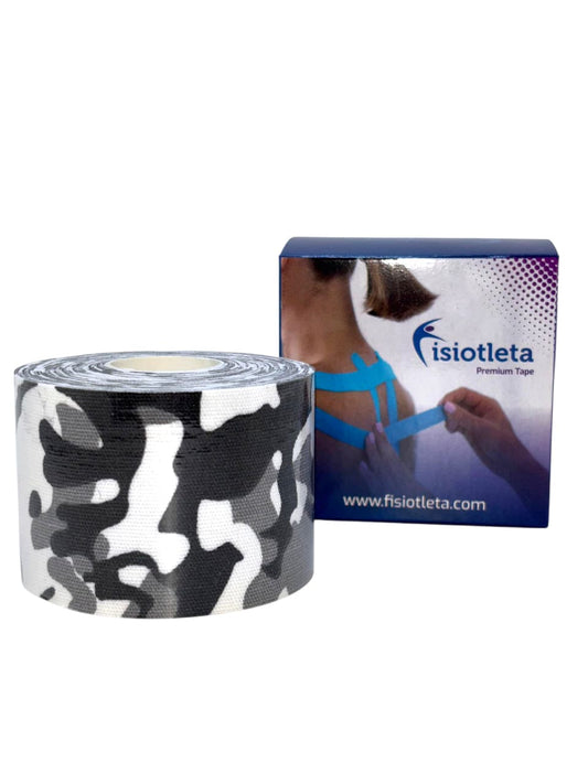 Cinta Kinesiológica Camuflaje 5 cm x 5 m – Soporte Deportivo y Rehabilitación