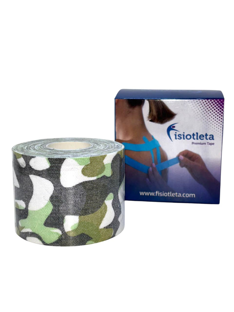 Cinta Kinesiológica Camuflaje 5 cm x 5 m – Soporte Deportivo y Rehabilitación