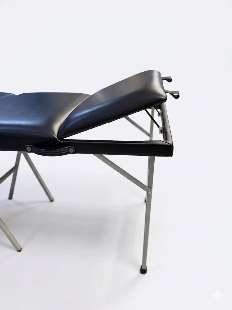 Cama para Fisioterapia Portátil Plegable con Estructura Metálica Camilla para terapia a domicilio