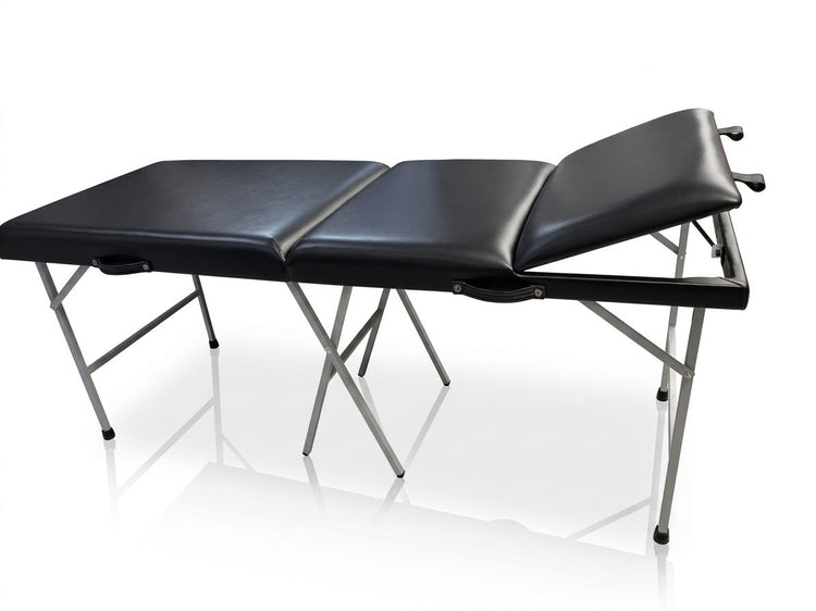 Cama para Fisioterapia Portátil Plegable con Estructura Metálica Camilla para terapia a domicilio