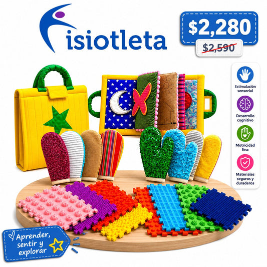 HOT SALE: KIT SENSORIAL TAPETE+MALETIN+GUANTES