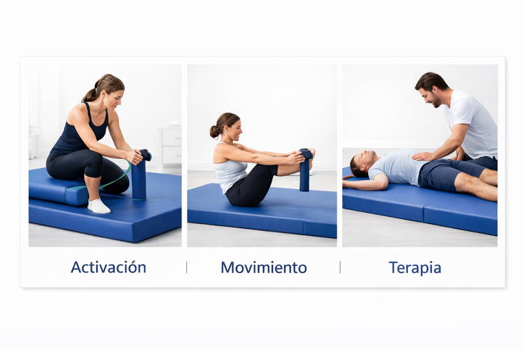 Colchoneta Terapéutica Extra Grande 200x200x10 cm | Rehabilitación Ejercicio Gimnasia | Alta Densidad | Fisiotleta