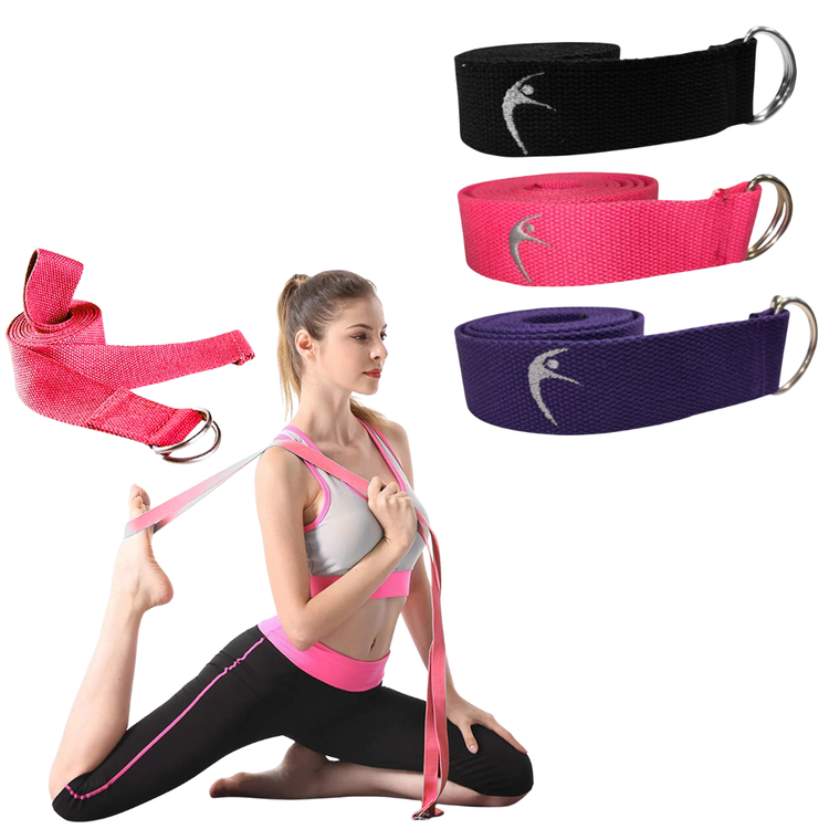 Correa de Estiramiento de Ajuste Yoga Pilates Gimnasia Ballet con Hebillas