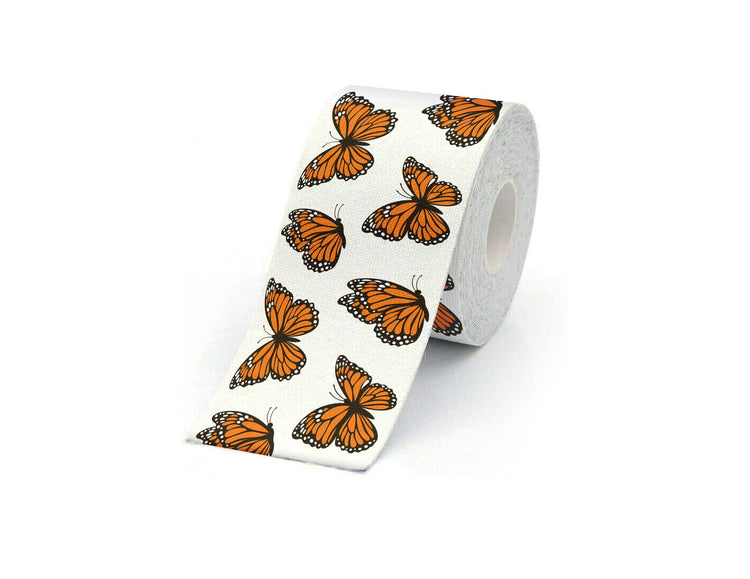 Cinta Kinesiologica Fisiotleta con diseño de Mariposa Monarca