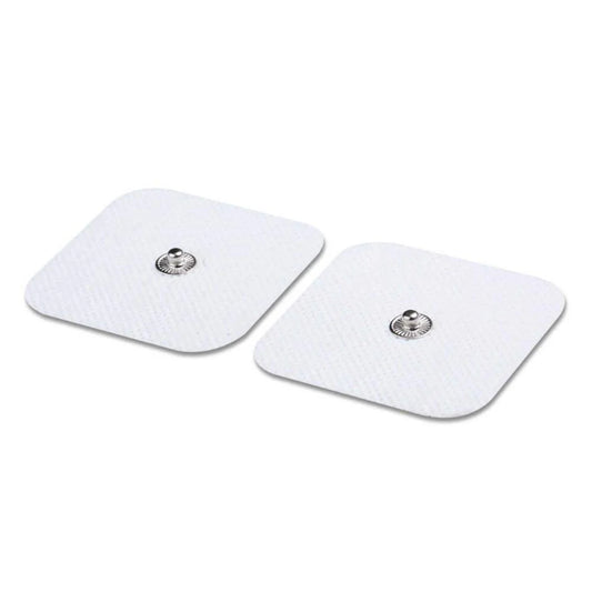 Par de Electrodos 5x5 de Botón para Electroestimulación TENS/EMS Fisioterapia Uso terapéutico