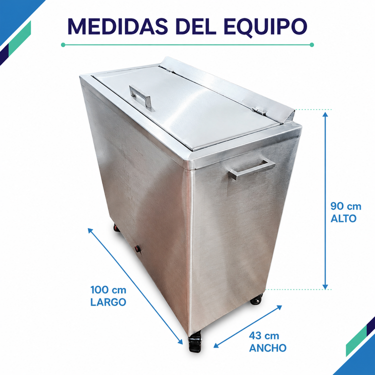 Compresero de Acero Inoxidable para 24 Compresas Calientes | Fisioterapia y Rehabilitación Profesional