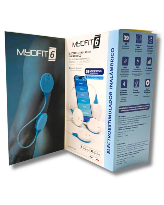 Myofit 6 Electroestimulador Inalámbrico para rehabilitación terapia y deporte
