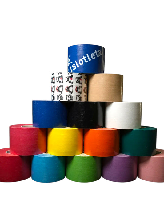 Vendaje Neuromuscular Kinesiotape I Cinta Kinesiológica 5 cm | Tape Neuromuscular de Algodón I